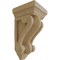 Ekena Millwork 5 1/4"W x 5 1/4"D x 9 1/2"H Devon Traditional Wood Corbel, Rubberwood CORW05X05X09DERW - alternate 1